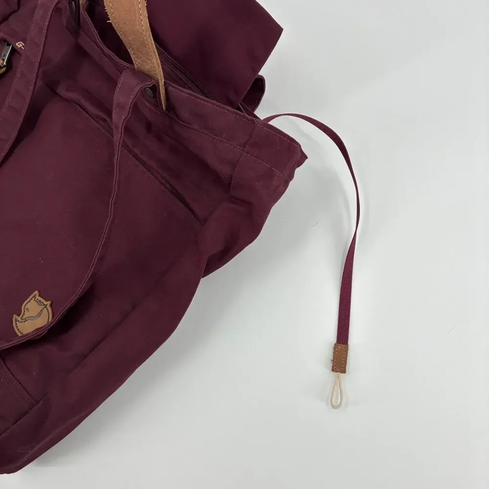 Fjallraven G-1000 Totepack No. 1 Maroon Bag Tote Shoulder Backpack Travel Zipper
